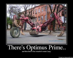 There's Optimus Prime..