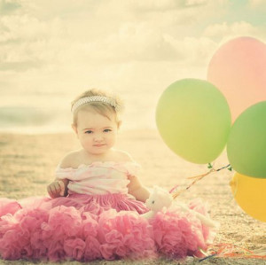 awww, baby, balloon, cute, girl, little, sweet