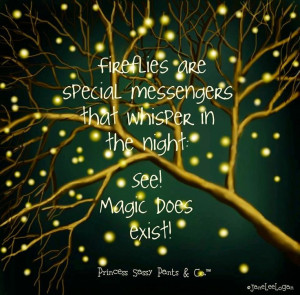 Fireflies and magic quote via www.Facebook.com/PrincessSassyPantsCo # ...