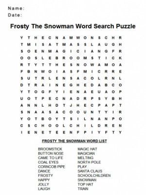 word search print out