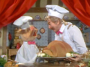 The Muppet Show Swedish Chef And Uncle Preparing Turkey