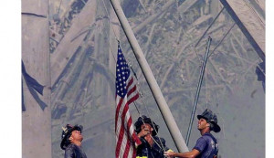 Iconic Ground Zero Photo Too American, Nearly Banned From 9/11 Museum