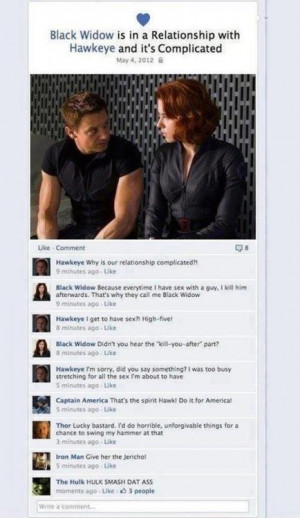 Complicated Relationship Between Black Widow And Hawkeye