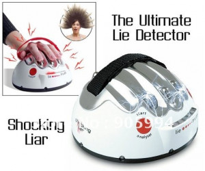 Electric Lie Detector funny Shocking Liar trick toys love/heart beat