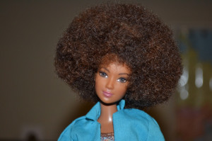 black natural hair barbie