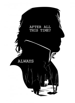 Snape - Quote Silhouette Art Print