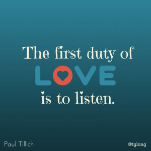 Quote #The importance of listening