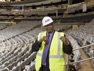 Larry Holmes Visits Madison Square Garden