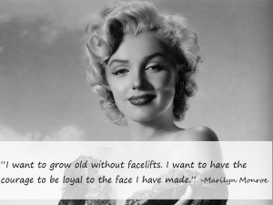 Marilyn Monroe courage quote.