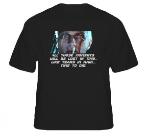 Retro Classic Movie Blade Runner Roy Batty Quote T Shirt