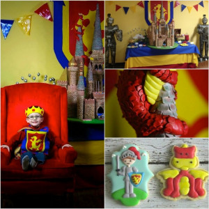 Medieval Knight Castle birthday party with Such Awesome Ideas via Kara ...