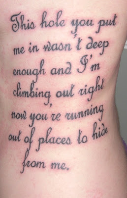 Tattoo On Ribs quotes tattoos sexy women