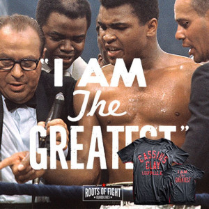 Roots of Fight Cassius Clay “I Am the Greatest” Sun Faded Shirt