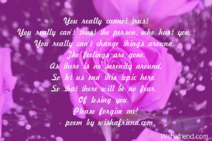 please forgive me poems