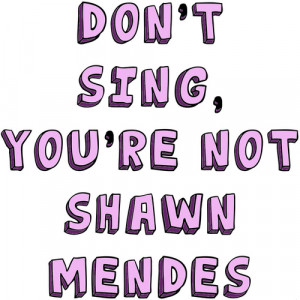 ... include: shawn mendes, youre not shawn mendes, perfect, shawn and sing