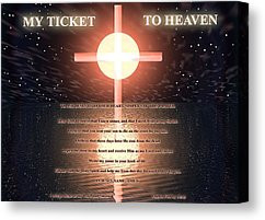 Biblical Sayings Canvas Prints - 360 Ticket to Heaven Canvas Print by ...