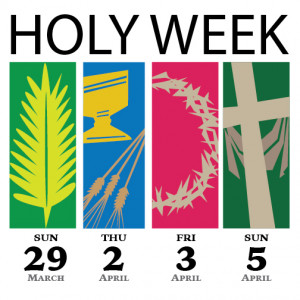 Click on the image for a full list of Holy Week services and events.