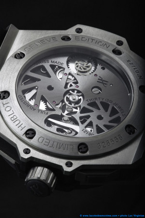 The Hublot Zirconium King Power Tourbillon GMT watch