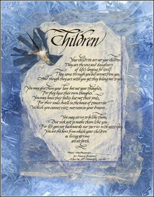 kahlil gibran quotes on children