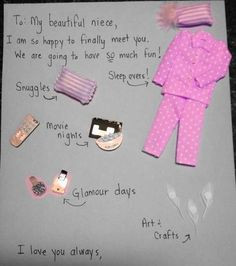 To my niece... idea, birth, letter, newborn niec, beauti niec