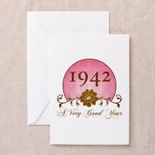 1942 A Very Good Year Greeting Card for