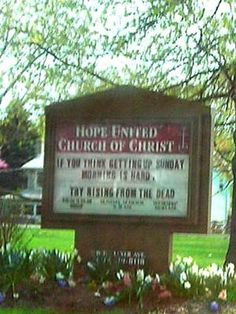 funny church quotes and sayings | Church Sign Quote Focuses On Easter ...
