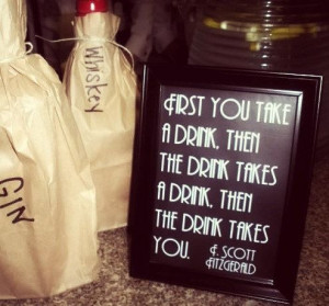Fitzgerald Quote Sign - Whiskey Bar, Wedding, Reception, Roaring 20s ...
