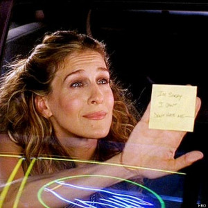 ... Up Is Hard To Do, And No One Knows That More Than Carrie Bradshaw