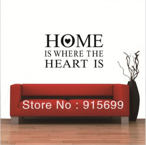 ... HEART IS - Wall sticker art quote - kitchen bedroom gift [Top-Me]-8123