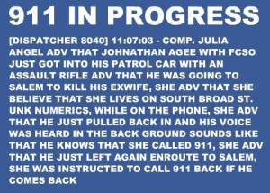 Update, transcript from Roanoke Police Dispatch has been added below ...