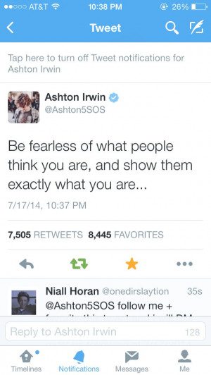 Ash is my inspiration and sunshine☀️>>> thanks Ashton ♥️