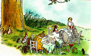 Illustration by Ernest H. Shepard from Winnie-the-Pooh Chapter X