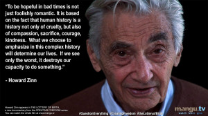 Howard Zinn appears in THE LOTTERY OF BIRTH, which opens this Friday ...