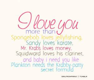 Spongebob Quotes Photo Love