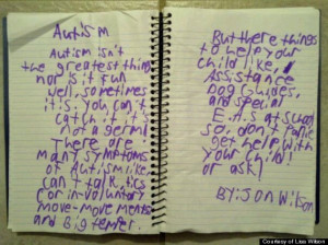 Cute Kid Note Of The Day: What Autism Is (VIDEO)