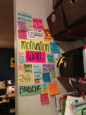 Motivational wall