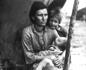Florence Thompson with children during the Great Depression - Dorothea ...