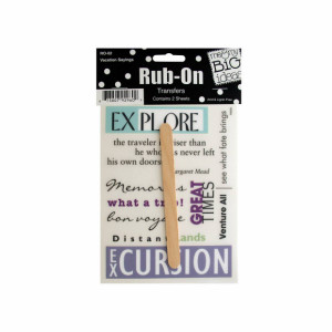 Vacation Sayings Rub-On Transfers - Pack of 96