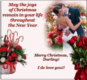 Romantic Merry Christmas Cards Sayings With Love