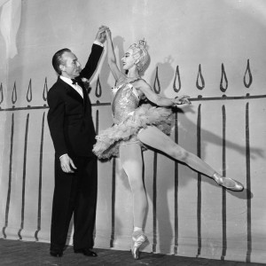 Choreographer George Balanchine, shown here with English ballet dancer ...