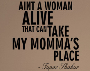 Tupac Shakur Dear Mama Quote Decal Sticker Wall Vinyl Music ...