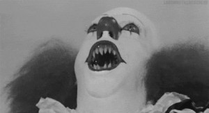... pennywise clown serial killer evil clown Stephen King horror tv the