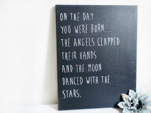 Baby Nursery Canvas, Baby Quotes & Sayings, Modern Baby Room Decor ...