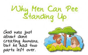 Why Men Can Pee Standing Up