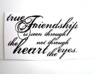 True Friendship Text Quote Stamp (R ubber Cling Mount Stamp) - Perfect ...