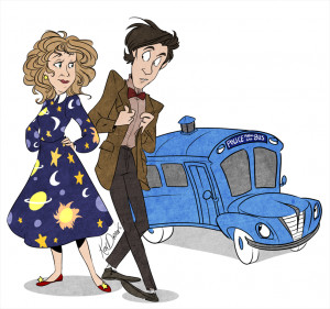 punched-hitler:kendraw:River Song makes me think of Miss Frizzle ...
