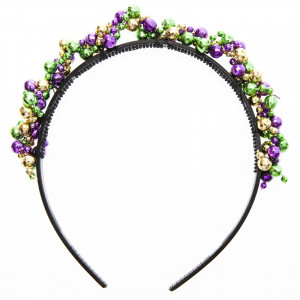 Mardi Gras Beaded Headband