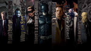 Christopher Nolan's Batman and Villain quotes Wallpaper ~Batman