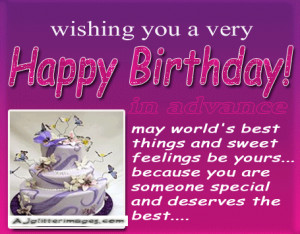 ... here as of now, yet I am anticipating it avidly. Upbeat birthday