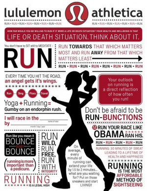 That quote about running being more important than a pedicure is ...